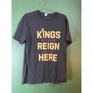 Atlanta United - Kings Reign Here - Men's Black Short Sleeve T-Shirt - Size L